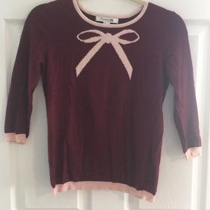Cute bow sweater